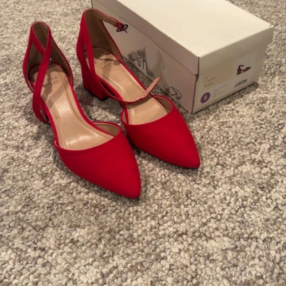 a new day Vibrant Red Pointed Heels - Picture 1 of 5